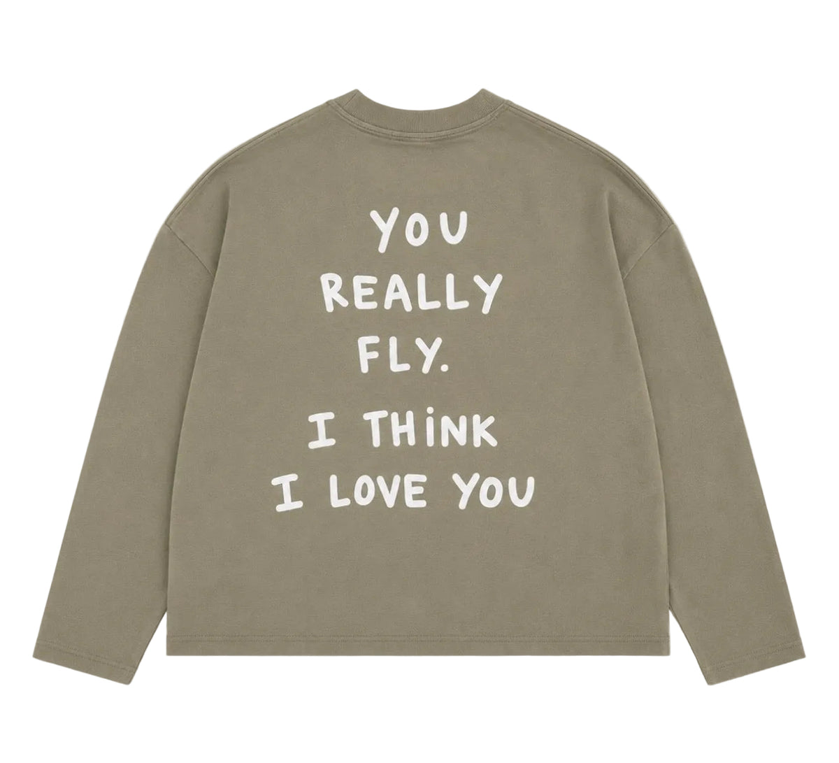 YSP YOU REALLY FLY LONG SLEEVE TEE — KHAKI