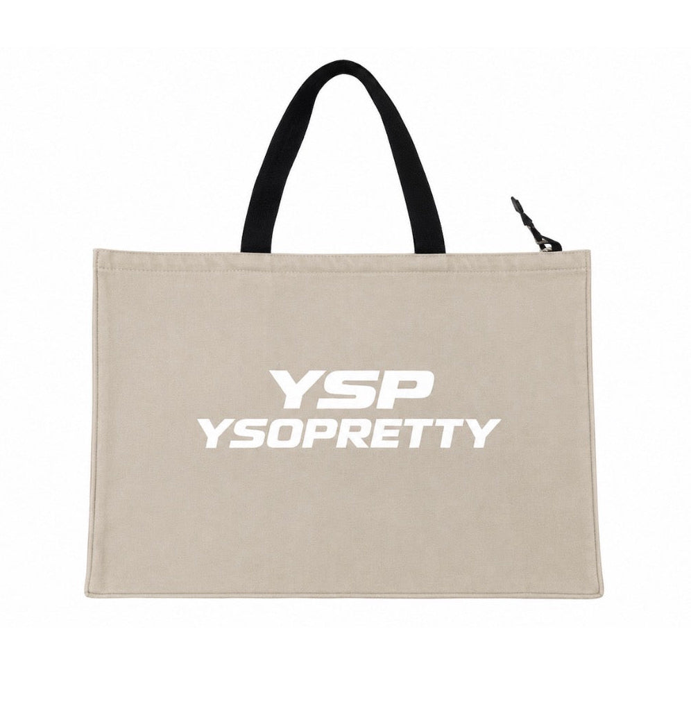 YSP LOGO ZIPPER TOTE